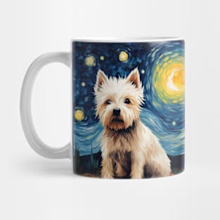 Gift for West Highland White Terrier owner (Painting) Mug